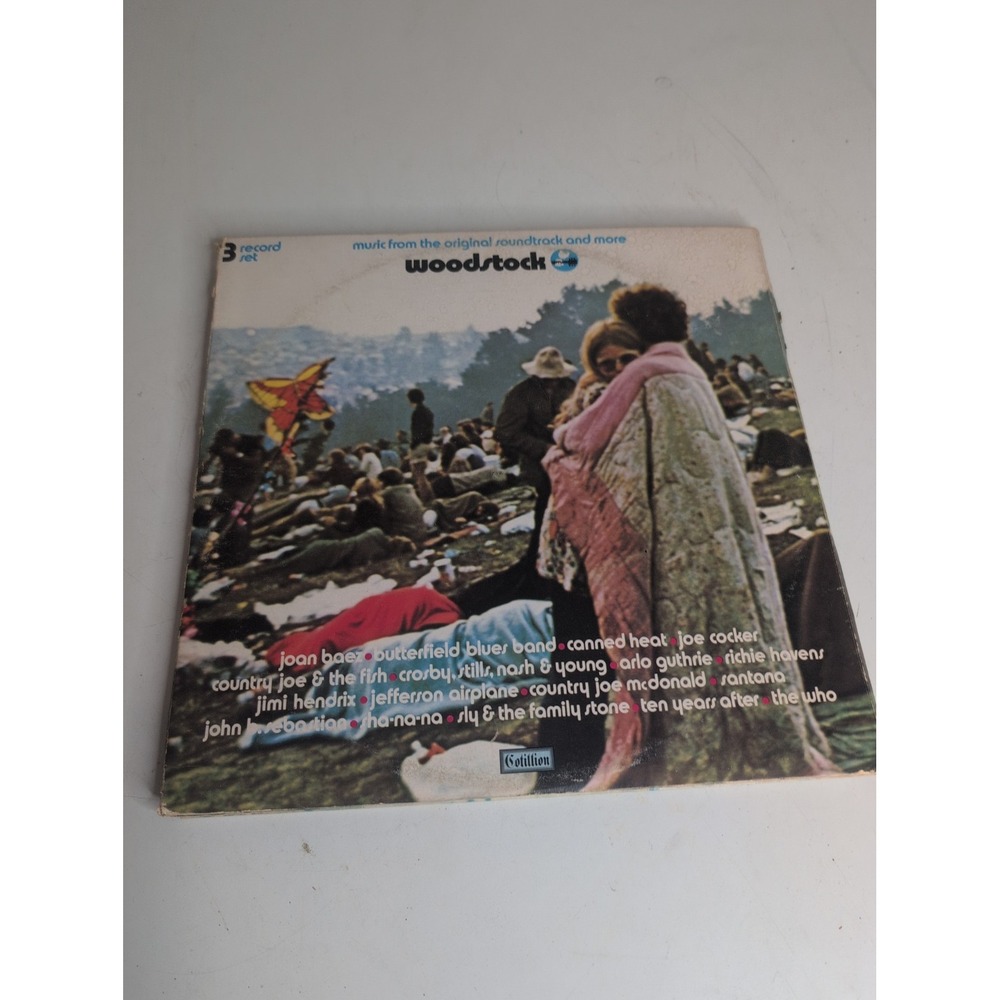 Original Woodstock Soundtrack Album 3 Vinyl Record Set